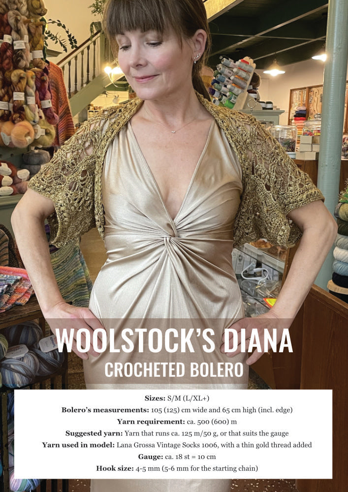 Woolstocks Diana Hæklet Bolero ENGLISH